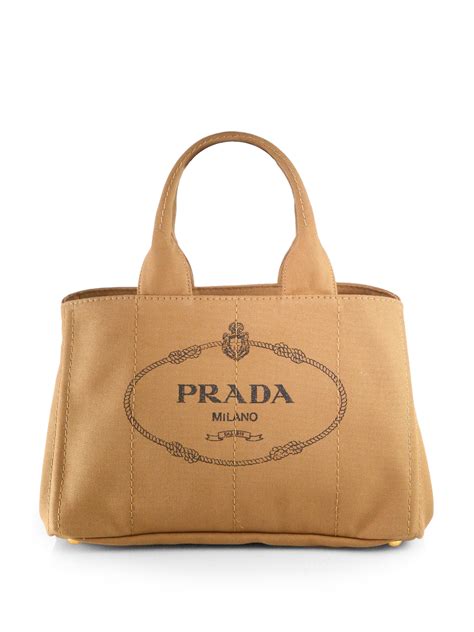 prada canvas logo print tote|Prada canvas tote large.